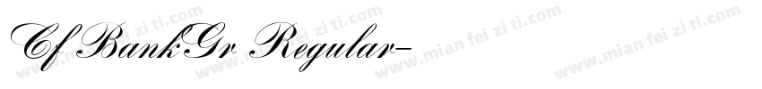 Cf BankGr Regular字体转换